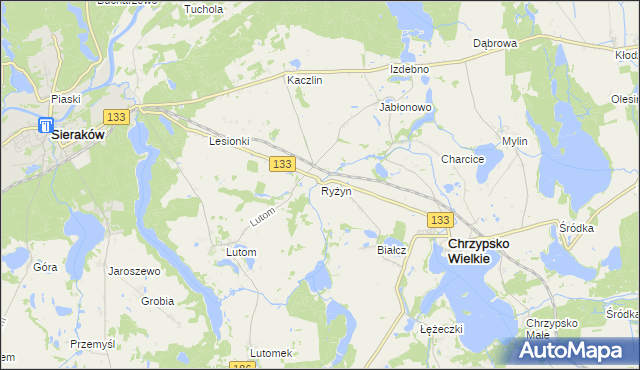 mapa Ryżyn, Ryżyn na mapie Targeo