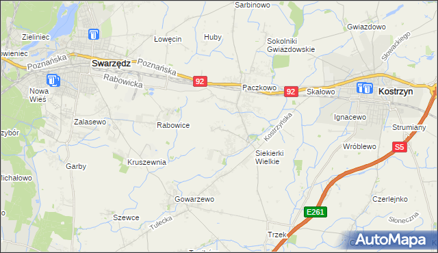 mapa Siekierki Małe, Siekierki Małe na mapie Targeo