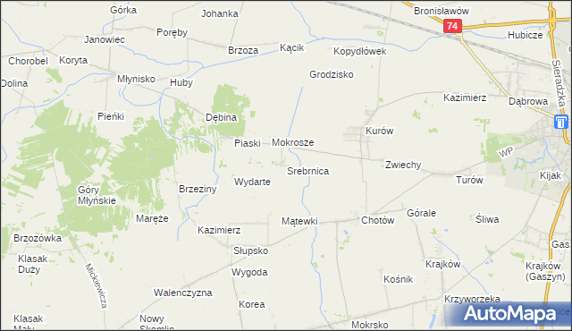 mapa Srebrnica, Srebrnica na mapie Targeo