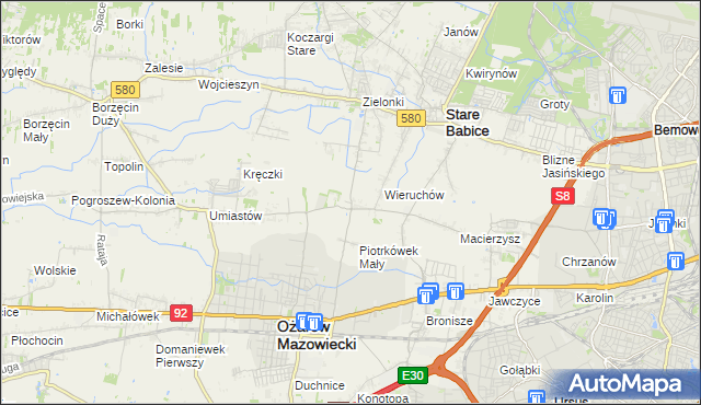 mapa Strzykuły, Strzykuły na mapie Targeo