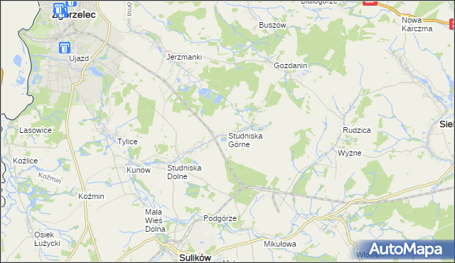 mapa Studniska Górne, Studniska Górne na mapie Targeo
