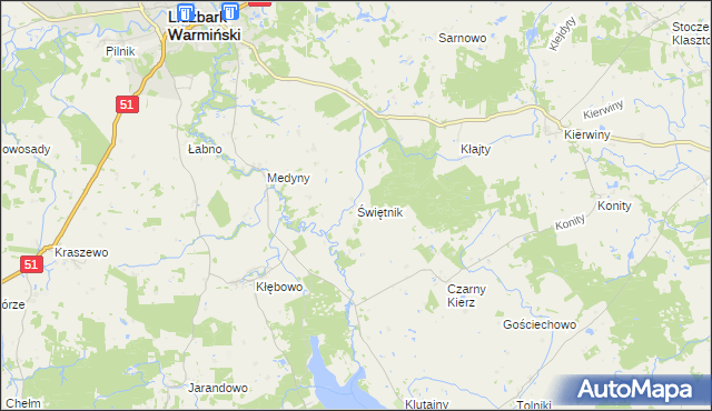 mapa Świętnik, Świętnik na mapie Targeo