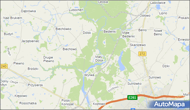 mapa Mały Dólsk, Mały Dólsk na mapie Targeo