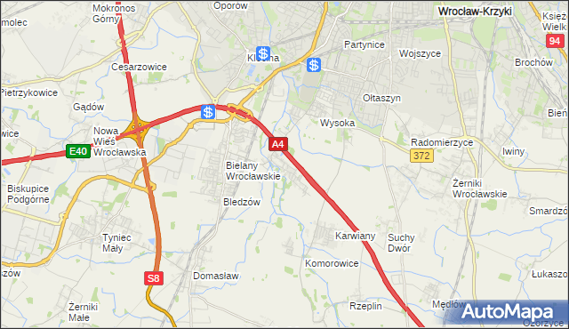 mapa Ślęza, Ślęza na mapie Targeo