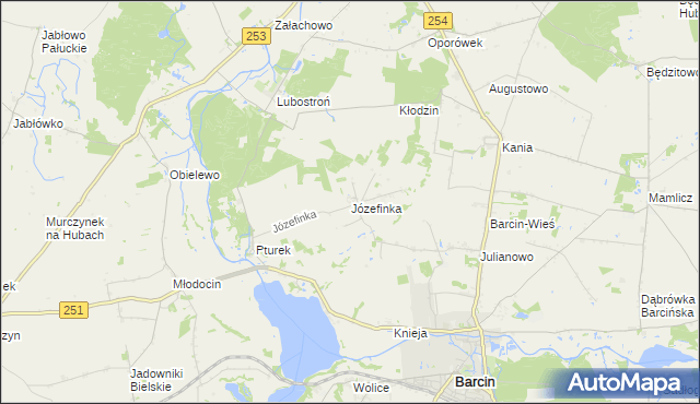 mapa Józefinka, Józefinka na mapie Targeo