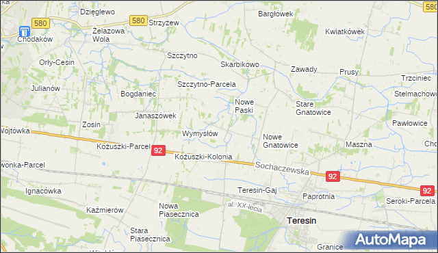 mapa Stare Paski, Stare Paski na mapie Targeo