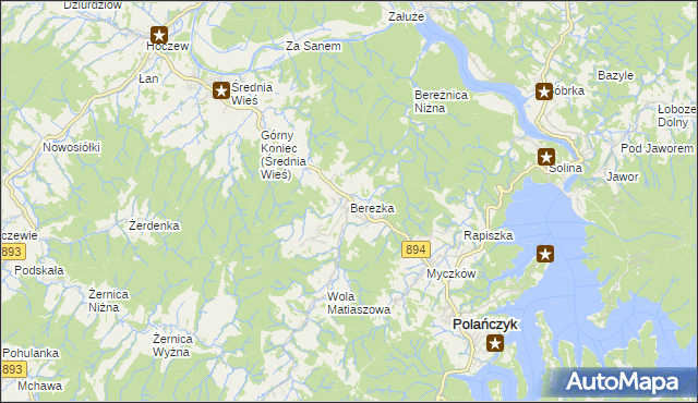 mapa Berezka, Berezka na mapie Targeo
