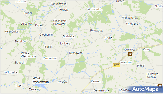 mapa Błażków, Błażków na mapie Targeo
