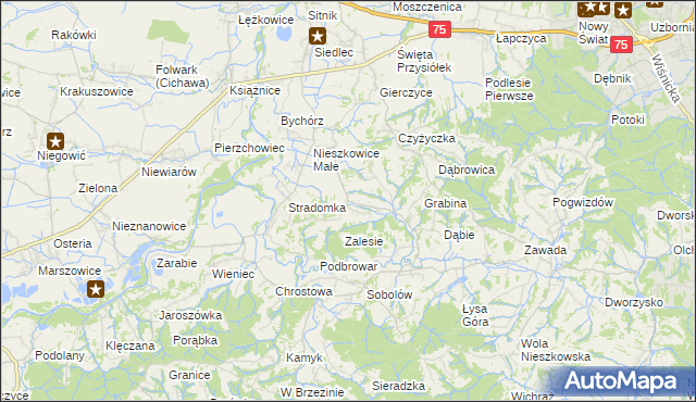 mapa Buczyna gmina Bochnia, Buczyna gmina Bochnia na mapie Targeo