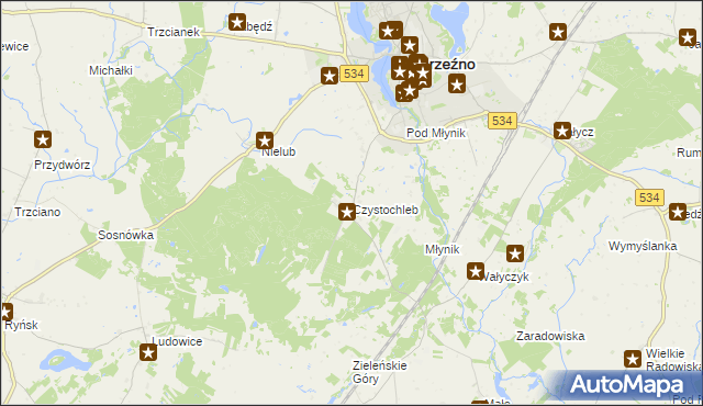 mapa Czystochleb, Czystochleb na mapie Targeo