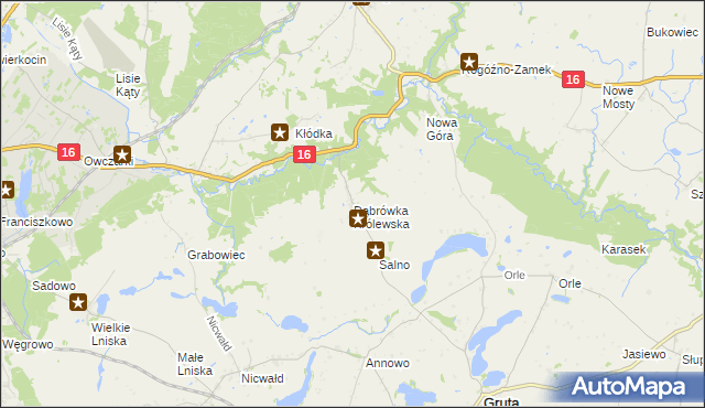 mapa Dąbrówka Królewska, Dąbrówka Królewska na mapie Targeo