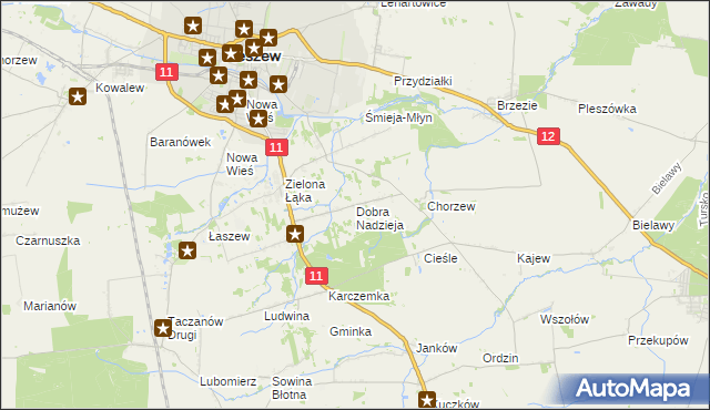 mapa Dobra Nadzieja, Dobra Nadzieja na mapie Targeo