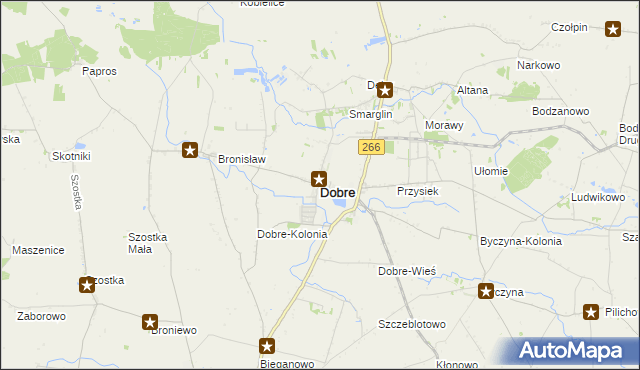 mapa Dobre powiat radziejowski, Dobre powiat radziejowski na mapie Targeo