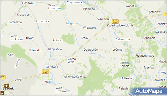 mapa Dobruchów, Dobruchów na mapie Targeo