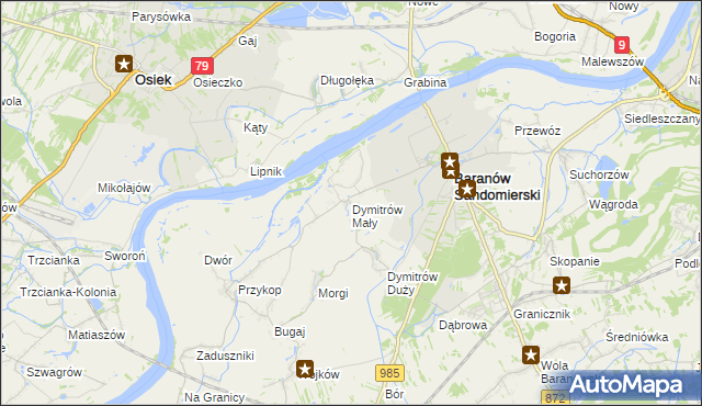 mapa Dymitrów Mały, Dymitrów Mały na mapie Targeo