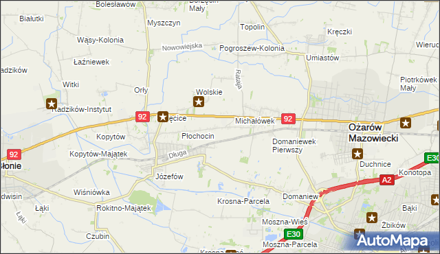 mapa Gołaszew, Gołaszew na mapie Targeo