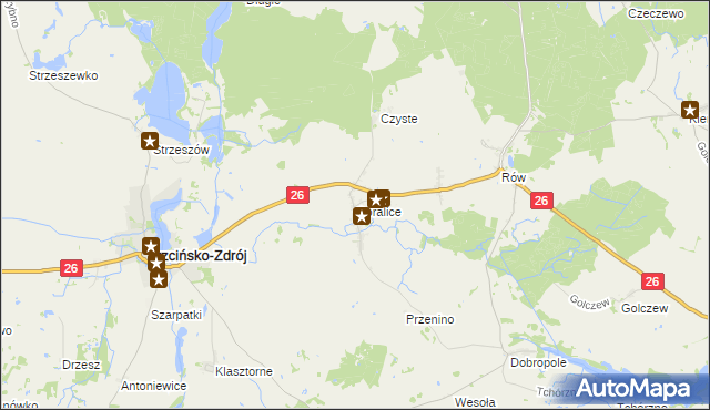 mapa Góralice, Góralice na mapie Targeo