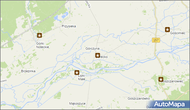 mapa Górecko, Górecko na mapie Targeo