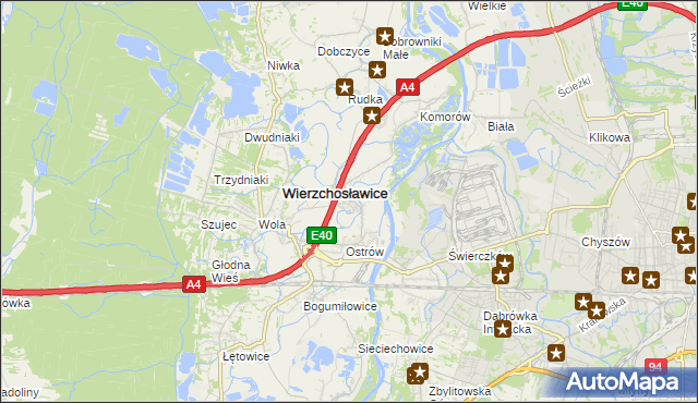 mapa Gosławice gmina Wierzchosławice, Gosławice gmina Wierzchosławice na mapie Targeo