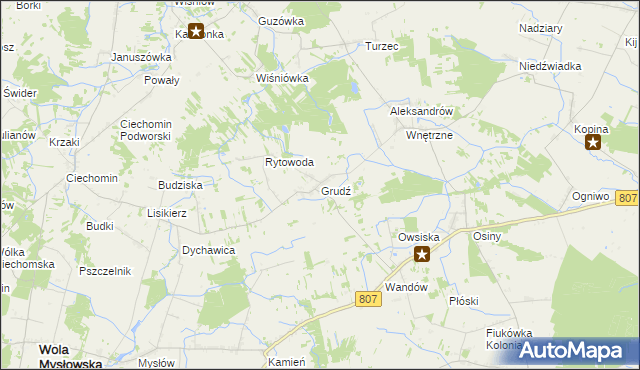 mapa Grudź, Grudź na mapie Targeo