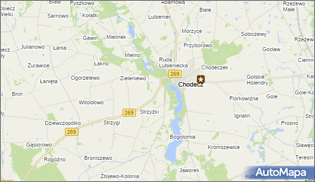 mapa Huta Chodecka, Huta Chodecka na mapie Targeo