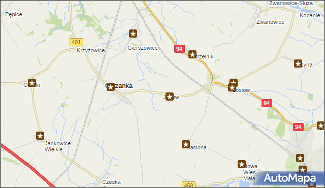 mapa Janów gmina Olszanka, Janów gmina Olszanka na mapie Targeo