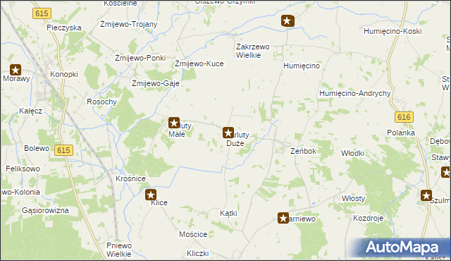 mapa Jarluty Duże, Jarluty Duże na mapie Targeo