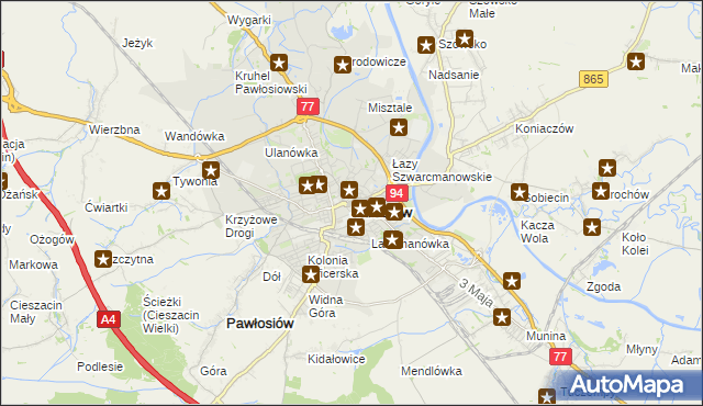 mapa Jarosławia, Jarosław na mapie Targeo