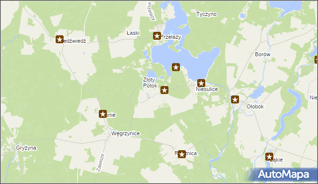 mapa Kalinowo gmina Skąpe, Kalinowo gmina Skąpe na mapie Targeo