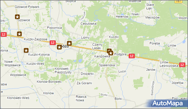 mapa Karszówka, Karszówka na mapie Targeo