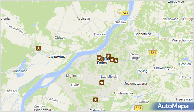 mapa Kazimierz Dolny, Kazimierz Dolny na mapie Targeo