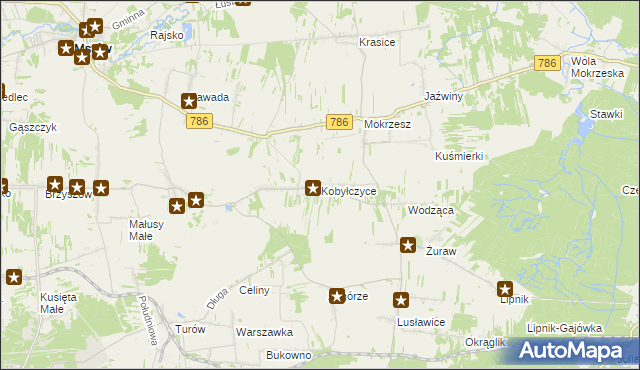 mapa Kobyłczyce, Kobyłczyce na mapie Targeo