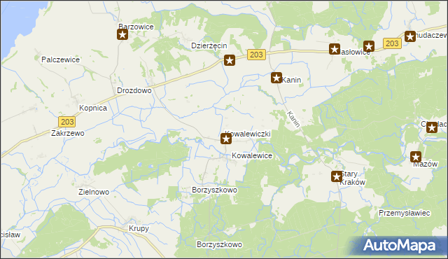 mapa Kowalewiczki, Kowalewiczki na mapie Targeo