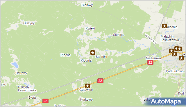 mapa Krzyż gmina Czersk, Krzyż gmina Czersk na mapie Targeo