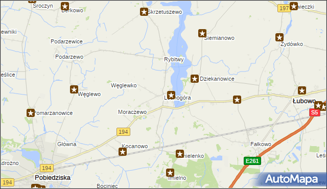 mapa Lednogóra, Lednogóra na mapie Targeo