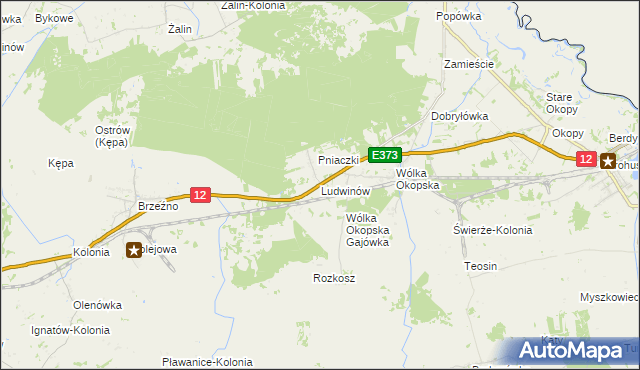 mapa Ludwinów gmina Dorohusk, Ludwinów gmina Dorohusk na mapie Targeo