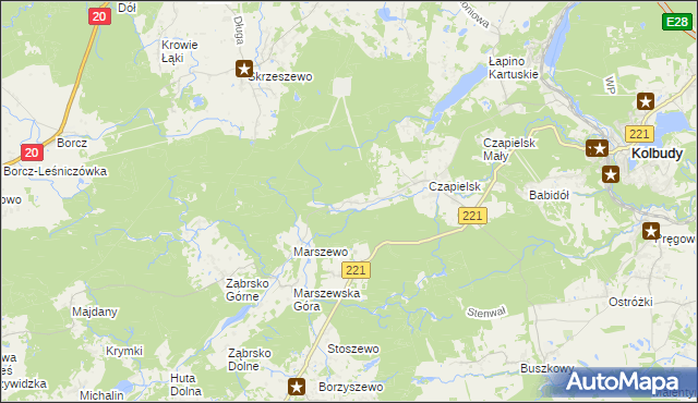 mapa Marszewska Kolonia, Marszewska Kolonia na mapie Targeo