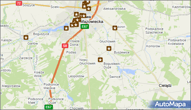 mapa Matyldów gmina Rawa Mazowiecka, Matyldów gmina Rawa Mazowiecka na mapie Targeo