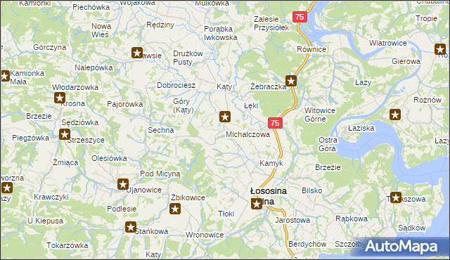 mapa Michalczowa, Michalczowa na mapie Targeo