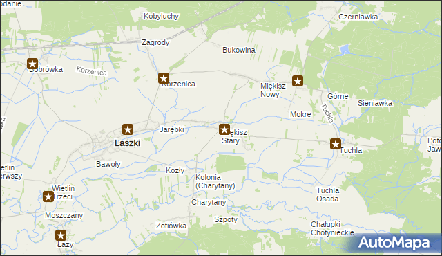 mapa Miękisz Stary, Miękisz Stary na mapie Targeo