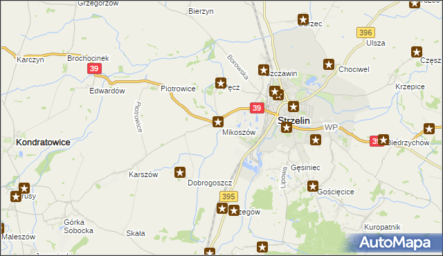 mapa Mikoszów, Mikoszów na mapie Targeo