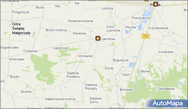 mapa Mysłówka, Mysłówka na mapie Targeo