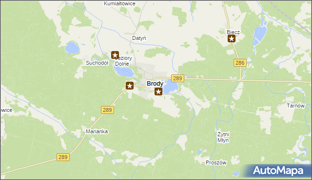 mapa Nabłoto, Nabłoto na mapie Targeo