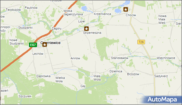 mapa Nowa Strzemeszna, Nowa Strzemeszna na mapie Targeo