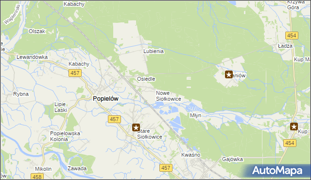 mapa Nowe Siołkowice, Nowe Siołkowice na mapie Targeo