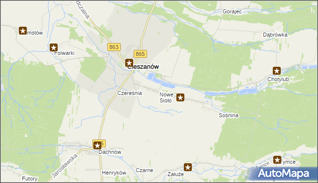 mapa Nowe Sioło, Nowe Sioło na mapie Targeo