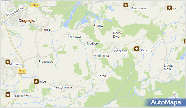 mapa Oleśniczka, Oleśniczka na mapie Targeo