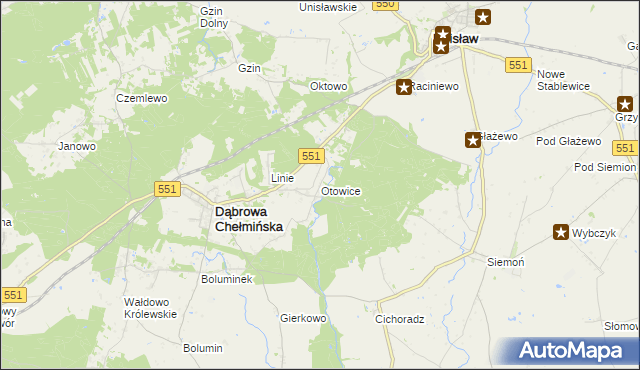 mapa Otowice, Otowice na mapie Targeo