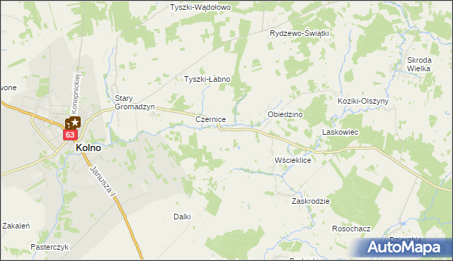 mapa Pachuczyn, Pachuczyn na mapie Targeo