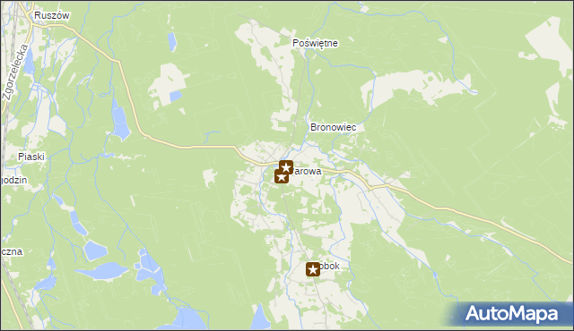 mapa Parowa gmina Osiecznica, Parowa gmina Osiecznica na mapie Targeo